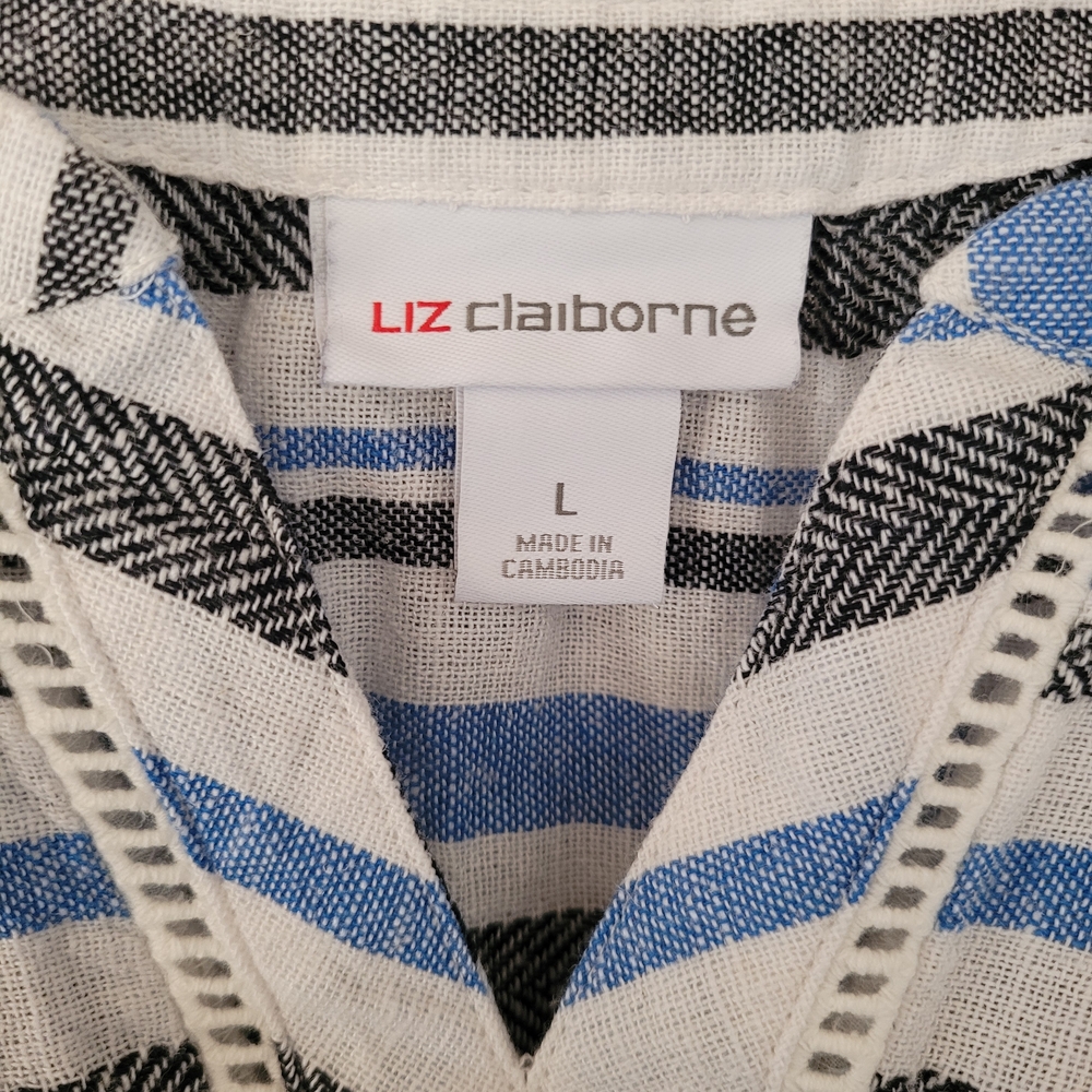 Liz Claiborne Striped Knit Top